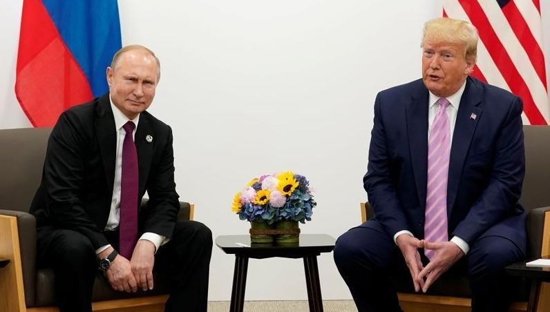 Tổng thống Nga Putin và người đồng cấp Mỹ Trump.