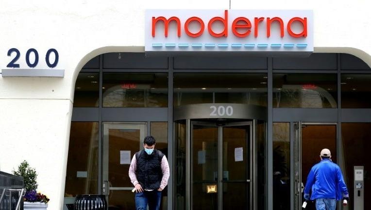 Trụ sở công ty Moderna ở Cambridge, Massachusetts.