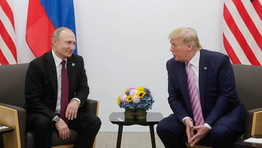 Tổng thống Nga Putin và  Tổng thống Mỹ Trump.