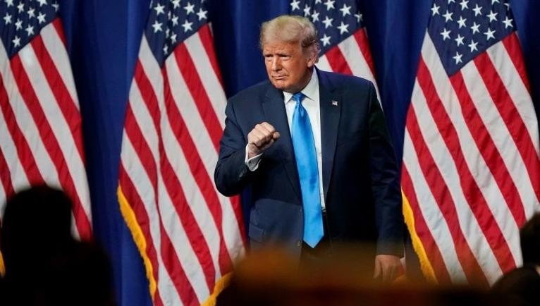 Ông Trump tại đại hội toàn quốc của đảng Cộng hòa ở Charlotte, bang Bắc Carolina (Mỹ).