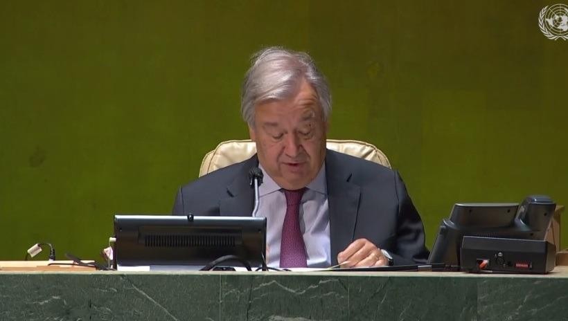 Tổng thư ký LHQ António Guterres phát biểu bế mạc khóa họp.