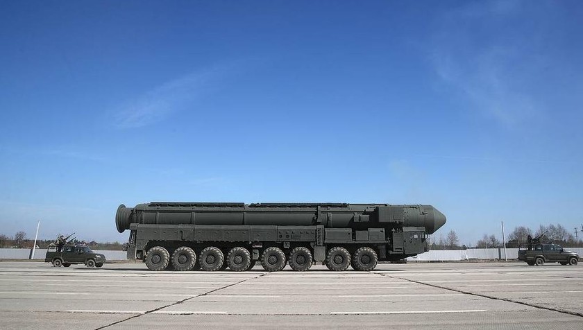 Hệ thống ICBM Yars của Nga.