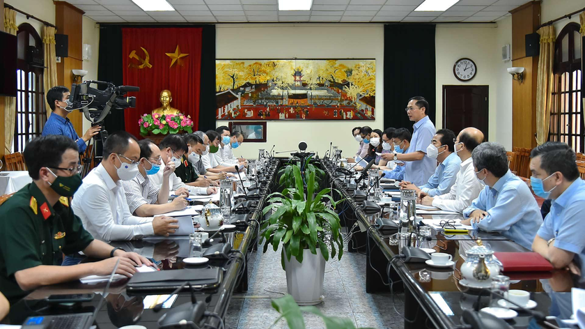 Bộ trưởng Ngoại giao Bùi Thanh Sơn phát biểu tại cuộc họp.