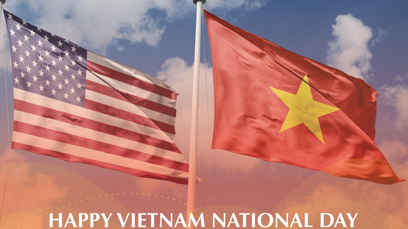 Ngoại trưởng Mỹ khẳng định mối quan hệ Mỹ-Việt đã phát triển lên tầm cao mới trong năm 2021. Ảnh: ĐSQ Mỹ tại Việt Nam.