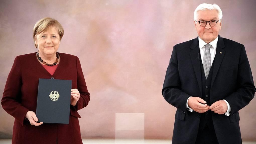 Thủ tướng Đức Angela Merkel và Tổng thống Frank-Walter Steinmeier.