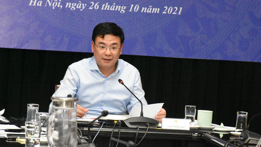 Thứ trưởng, Chủ nhiệm Ủy ban Nhà nước về NVNONN Phạm Quang Hiệu chủ trì phiên họp