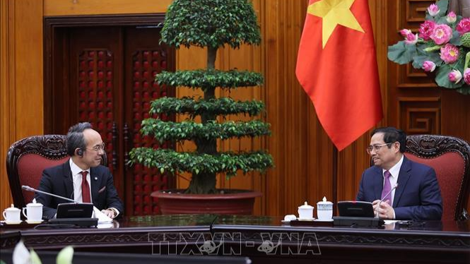 Thủ tướng Phạm Minh Chính tiếp Đại sứ Thái Lan tại Việt Nam Nikorndej Balankura.