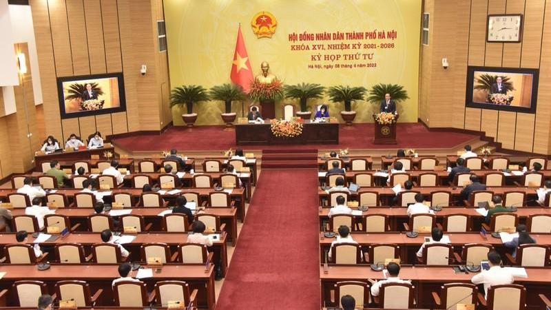 Hình ảnh tại một kỳ họp của HĐND TP Hà Nội.