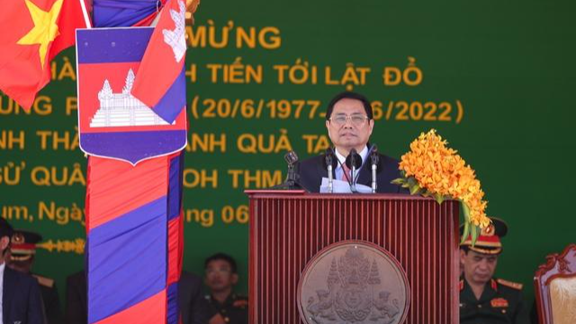 Thủ tướng Chính phủ Phạm Minh Chính: Quan hệ đoàn kết hữu nghị truyền thống Việt Nam – Campuchia là tài sản vô giá. Ảnh: VGP