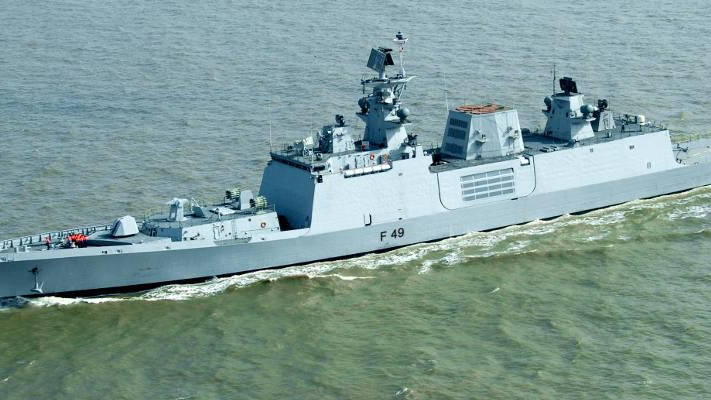 Tàu INS Sahyadri. Ảnh: Hải quân Ấn Độ