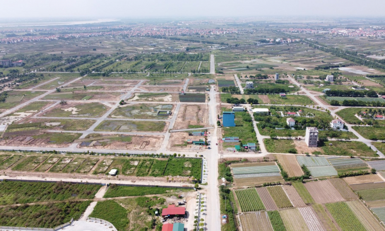 Dự án khu đô thị mới BMC, xã Đại Thịnh, huyện Mê Linh đã có quyết định thu hồi đất. Ảnh: Công an nhân dân