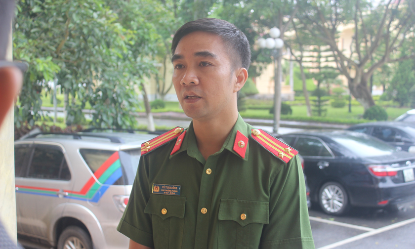 Trung tá Vũ Tuấn Dũng, Phó Phòng Cảnh sát Hình sự, Công an tỉnh Lai Châu.