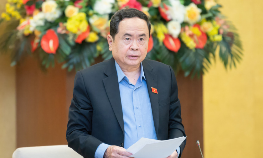 Phó Chủ tịch Thường trực QH Trần Thanh Mẫn phát biểu tại phiên họp.
