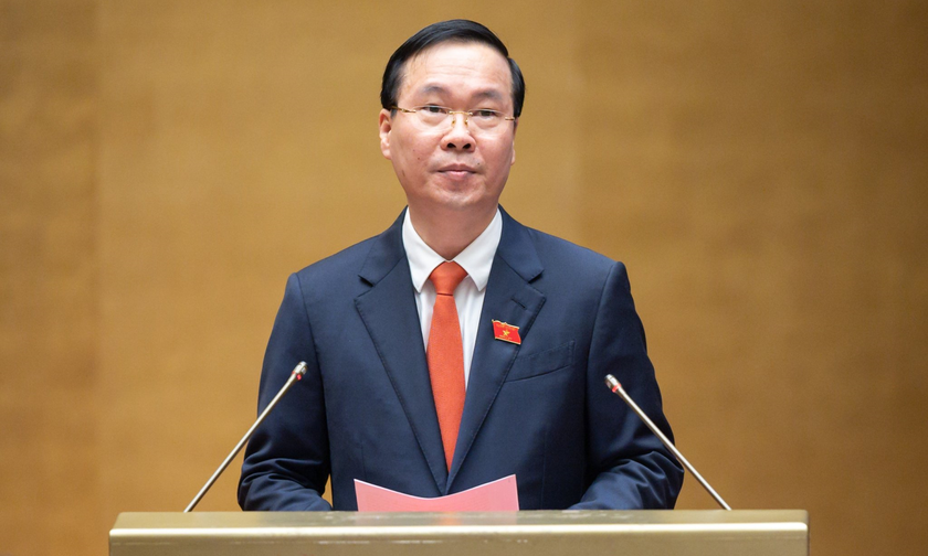 Chủ tịch nước Võ Văn Thưởng phát biểu nhậm chức.