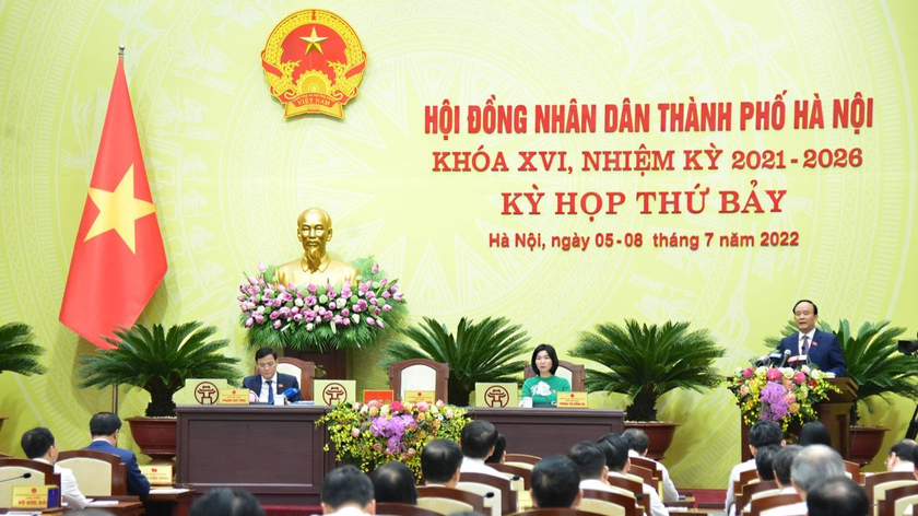 Một phiên họp của HĐND TP Hà Nội,