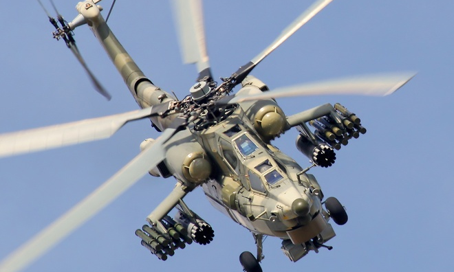 Máy bay trực thăng tấn công Mi-28N của Nga.
