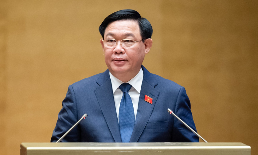 Chủ tịch QH Vương Đình Huệ phát biểu khai mạc Kỳ họp.