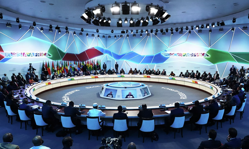 Hình ảnh tại Hội nghị thượng đỉnh Nga - châu Phi. 
