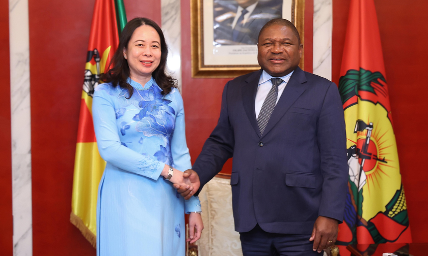 Phó Chủ tịch nước Võ Thị Ánh Xuân hội kiến Chủ tịch đảng cầm quyền FRELIMO, Tổng thống Mozambique Filipe Nyusi.