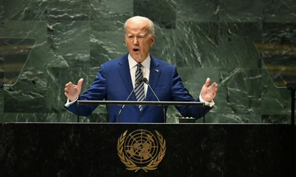 Tổng thống Mỹ Joe Biden phát biểu tại khóa họp của Đại hội đồng LHQ ngày 19/9. Ảnh: AFP