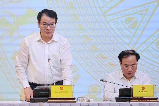 Thứ trưởng Bộ KH&ĐT Trần Quốc Phương tại Họp báo thường kỳ Chính phủ tháng 9/2023.