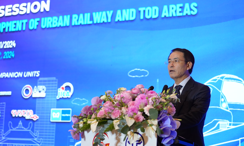 Phó Chủ tịch UBND TP Hà Nội Nguyễn Trọng Đông phát biểu khai mạc hội thảo.