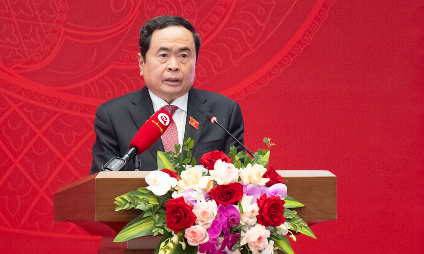 Ủy viên Bộ Chính trị, Phó Chủ tịch Thường trực Quốc hội Trần Thanh Mẫn phát biểu khai mạc hội nghị.