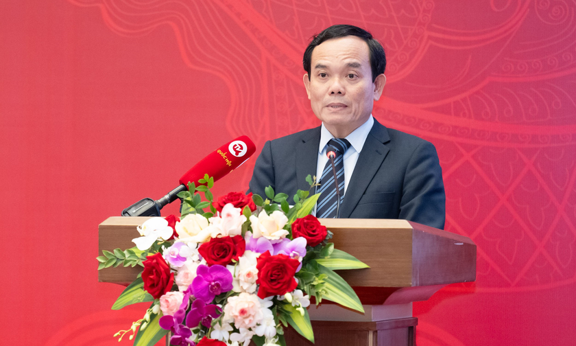 Phó Thủ tướng Chính phủ Trần Lưu Quang phát biểu tại hội nghị.