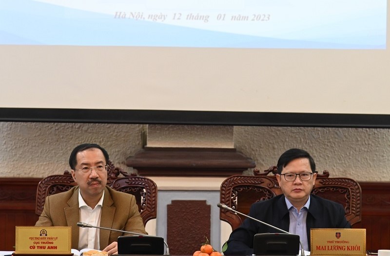 Thứ trưởng Mai Lương Khôi chủ trì Hội nghị.