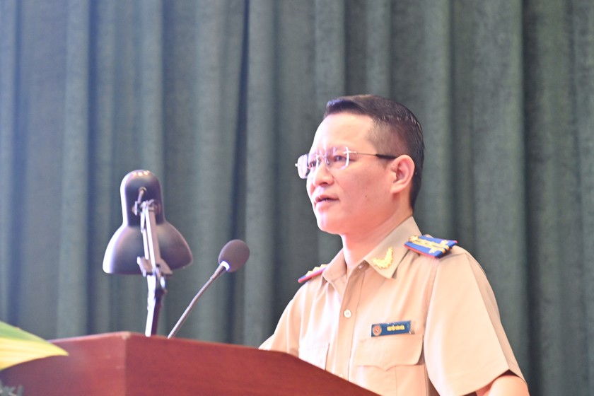 Cục trưởng Cục THADS TP. HCM Nguyễn Văn Hòa phát biểu.