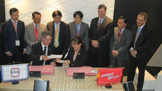 VietJetAir chi 800 triệu đô la mua động cơ CFM56-5B cho máy bay