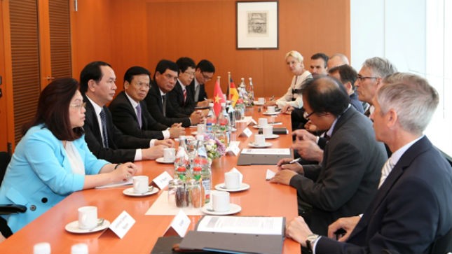 Đoàn đại biểu cấp cao Bộ Công an nước CHXHCN Việt Nam hội đàm với Đoàn đại biểu cấp cao Cơ quan Điều phối an ninh, Phủ Thủ tướng Cộng hòa Liên bang Đức