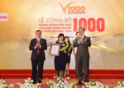 Vingroup là doanh nghiệp tư nhân nộp thuế lớn nhất Việt Nam 2014