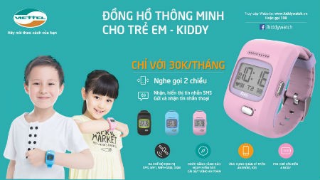 Viettel chính thức phân phối đồng hồ thông minh Kiddy