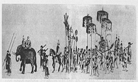 Đoàn rước vua Lê – thế kỷ 17 qua tranh vẽ của người phương Tây
