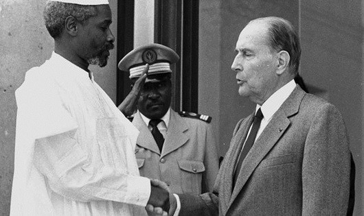  Cựu tổng thống Habré và Tổng thống Pháp Mitterrant.