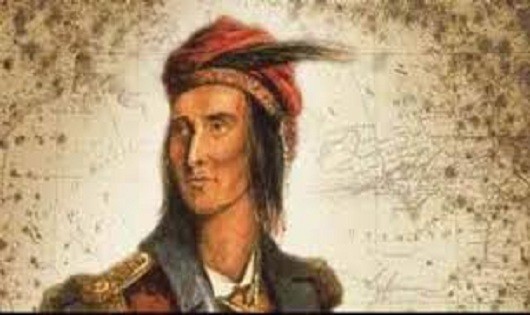 Thủ lĩnh tộc người Shawnee Tecumseh.