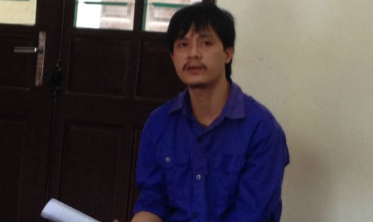 Bị cáo Nguyễn Bá Tâm Long tại phiên tòa.