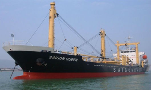 Tàu Saigon Queen  trước khi gặp nạn tại vùng biển Srilanka.
