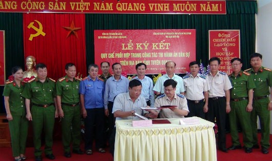 Tuyên Quang: Cục THADS và Trại giam Quyết Tiến ký kết Quy chế phối hợp 