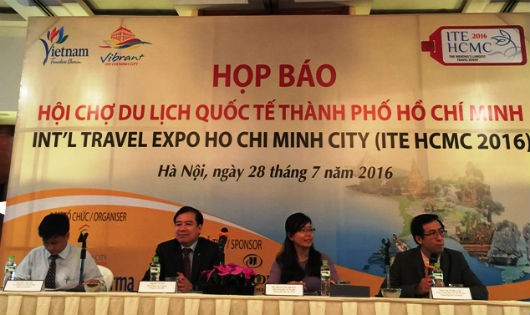 Họp báo giới thiệu về Hội chợ du lịch quốc tế Tp Hồ Chí Minh lần thứ 12.