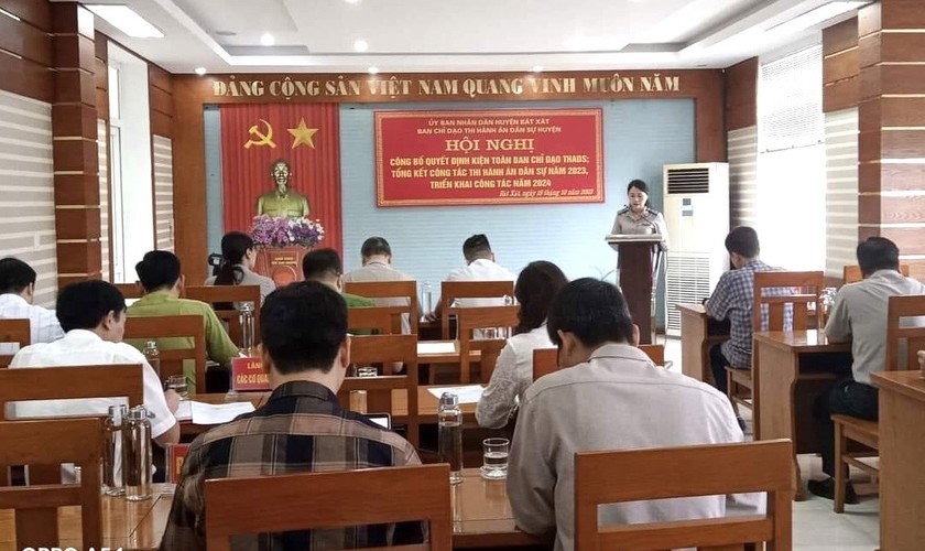 Bát Xát (Lào Cai): Triển khai công tác thi hành án dân sự năm 2024