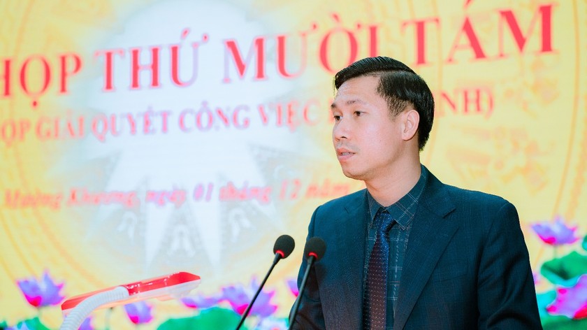 Ông Nguyễn Trọng Huân, chủ tịch UBND huyện Mường Khương