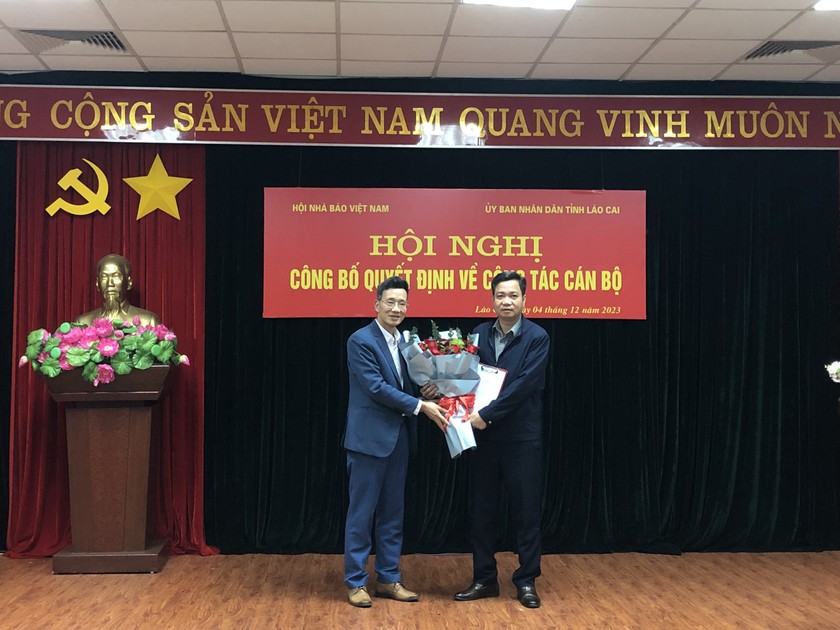 Ông Lê Trường Giang được bầu làm chủ tịch Hội nhà báo tỉnh Lào Cai