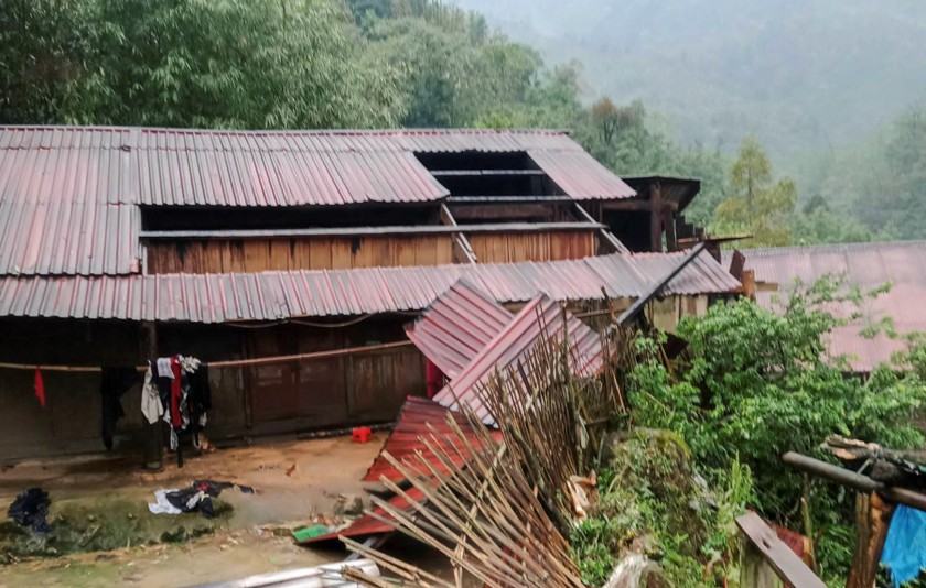 Thiệt hại nặng nề trên địa bàn huyện Bát Xát do mưa lớn