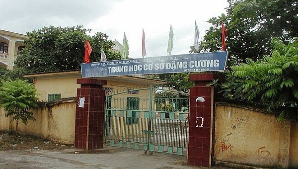 Trường THCS Đặng Cương, nơi thầy Thọ công tác