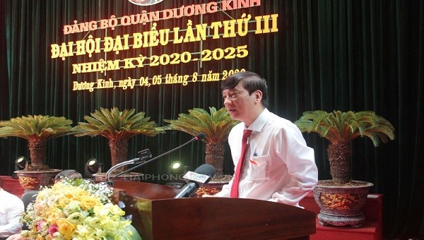 Ông Đào Văn Ninh tiếp tục giữ chức Bí thư Quận ủy Dương Kinh