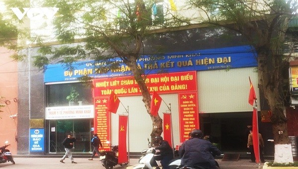 Trụ sở UBND phường Minh Khai.