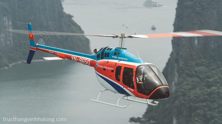 Máy bay trực thăng BELL505 mang số hiệu 8650 (Ảnh: tructhanghalong.com)