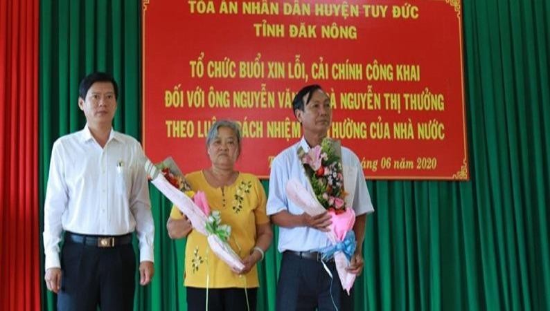 Vợ chồng ông Nguyễn Văn Võ bị Cơ Quan CSĐT Công an huyện Tuy Đức bị khởi tố oan sai.